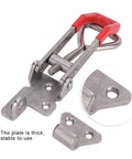 Heavy Duty Toggle Clamp 304 Stainless Steel With Adjustable Lever Handle Delivers 250Kg Clamping Force For Welding Jigs And Fixtures Built Tough For Secure Easy Setup