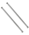 Beefy 24 Inch Stainless Steel Corrugated Water Heater Connector Flexible Hose For 3/4 Inch FIP To 3/4 Inch FIP, 2 Pack