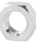 Race-Ready Fine Thread Aluminum Jam Nut Set 3/8-24 Right Hand Thread Pack Of 6 For Rod Ends And Heim Joints And Lightweight 7075 Aluminum With Clear Anodized Finish For Racing And Automotive Linkage, close-up