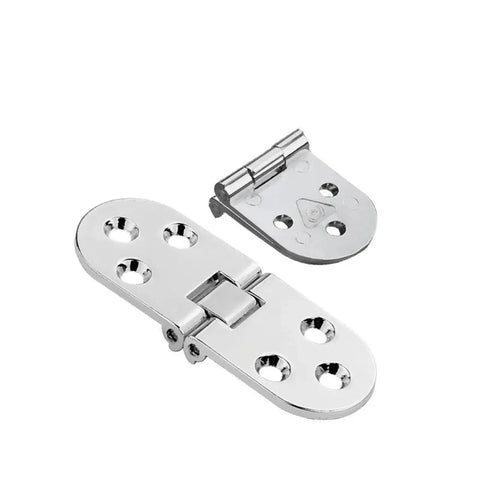 Flush Mount Cabinet Hinges With Soft Close Damper for kitchen cabinets, zinc alloy, showing hinge design and installation holes.