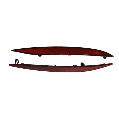 Slick Rear Bumper Reflectors Red Marker Lens Trim Pair Left And Right Side Replace Oem Part Numbers For Tesla Model X 2016 To 2021