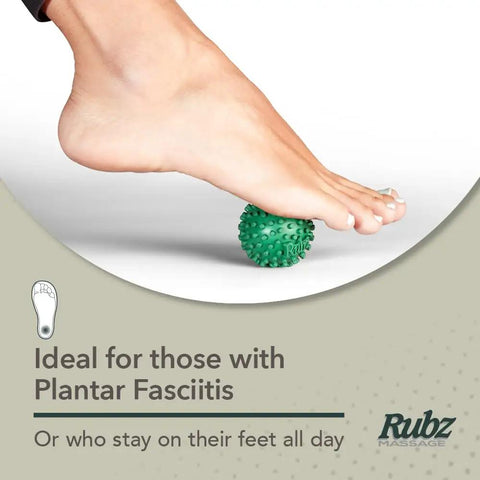 Foot Rubz Hand And Back Massage Ball For Plantar Fasciitis Pain Relief Sore Feet And Tight Muscles A Handy Hand And Foot Massager For Runners And All Day Foot Pain Tool used under a foot