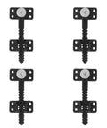 4 Piece Plastic Sofa Repair Connector Set With Serrated Teeth Grip Preventing Frame Separation Invisible Under Cushions
