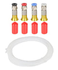 3D Printer Filament Dryer Box Accessories Pneumatic Straight Connector PC4 M6 For 1.75mm Filament Includes 4 X 2.5mm PTFE Tube