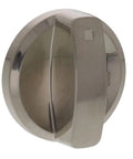 Wolf Cooktop Knob Replacement Compatible With Models 805071 And 808472 showing metallic finish and snap-on design
