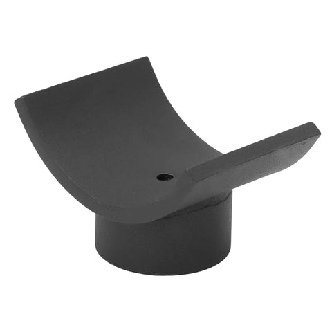 Heavy Duty Iron Bottle Jack Saddle for Dana 60 70 80 Axles, Fits Up To 4 Inch Tubes, hydraulic jack accessory in black iron