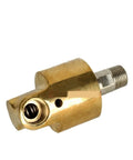 Brass 360 Degree Rotation Union Swivel Fitting Left Thread 4 Inch DN100 Compact Joint For Tight Spaces Smooth Low Resistance Durable Heavy Duty Connector For Plumbing Hydraulic And Irrigation Systems, brass fitting close-up