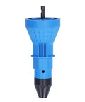 Top Rated Ergonomic Rivet Drill Adapter Kit With Hex Wrenches And Nozzles For Fastening Tasks On Sheet Metal And Auto Parts Using Standard Power Drills To Install Rivnuts Effortlessly blue metal drill adapter with hex shank