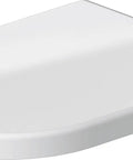 Universal Elongated Toilet Seat With Soft Close Lid And Stainless Steel Hinges, Durable Thermoplastic Construction, Quiet, Easy To Clean, Fits Most Elongated Toilets, White top view