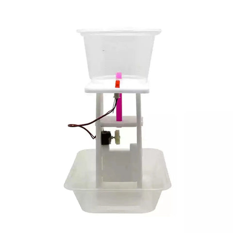 Front view of the DIY Hydroelectric Power Generator Kit For Kids And Students - Hands-On Water Turbine Science Project.