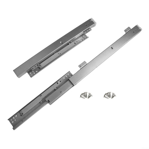Floor Mounted Drawer Runners With Soft Close And Full Extension Undermount Slides In Cold Rolled Steel For Quiet Smooth Drawer Glide 400Mm Long