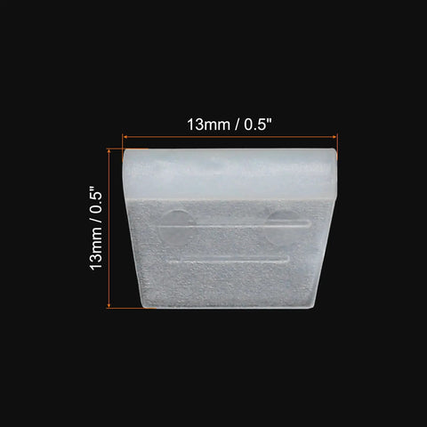 RC Hatch Hinges 0.5 Inch X 0.5 Inch X 0.6 Inch Adjustable, Lightweight Plastic Hinges, side view showing 13mm dimensions