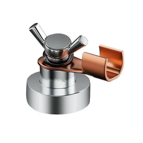 Premium Heavy-Duty Grounding Magnetic Clamp Set For Welding Jobs Includes Two Giant Sizes Plus One Small One Perfect For Fast Work And Rock Solid Hold In Any Workshop Setup No More Slipping Around with copper and silver metallic finish.