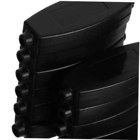 Stack of 20 Pack ABS Plastic Enclosure Boxes for Electronics Projects PCB Housing Black with Easy Install and Multi Wiring Configs