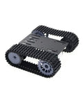 Tracked Robot Smart Car Kit With 12V Motor, Tank Tread Chassis, Beefy Metal Bottom Plate, Arduino Compatible TP101 on white background.