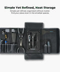 Creality 3D Printer Tools Kit, 74-pc in black roll-up case with pliers, screwdrivers, nozzle cleaning tools