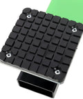 Heavy Duty Floor Jack Cross Beam Adapter With No Shake Rock Steady Support featuring anti scratch rubber pad and robust crossbar design.