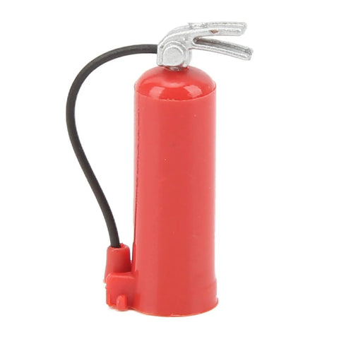 Solid RC Fire Extinguisher Crawler Decoration For Scale 24 And 18 Trucks Lightweight simulation prop in red plastic.
