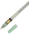 Single pen from 5 Piece Empty Flux Pen Set With Soft Brush Tip For PCB Soldering, translucent, refillable, with cap removed.