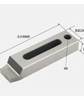 Stainless Steel Jig Holder For CNC Wire EDM Clamping 90x22x12mm M8 Screw Part Heavy Duty Fixture For Precise Parallel And Perpendicular Alignment In Workshop