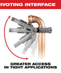 Pro Grade Force Logic Press Tool Bundle With Half Inch To One And A Quarter Inch CTS V Pivoting Ring Kit showing pivoting function.