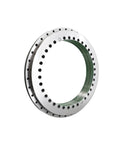 Ultra High Precision YRT325 Turntable Rotary Table With Slewing Bearing And Nylon Retainer showing the aluminum assembly with drilled holes.
