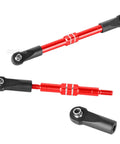 Beefed-Up Adjustable Front And Rear Toe Links And Push Rods Upgrade Set For One Sixteenth Mini E Revo Summit RC Truck Aluminum Turnbuckles
