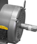 Close-up of 7.5 HP Electric Motor For Compressors, 1725 RPM, 208-230V 31A with keyed shaft visible