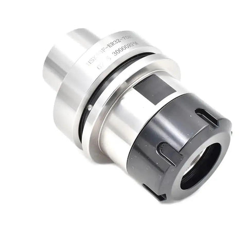 Rock Solid Precision Balanced Collet Chuck For HSK63F CNC Woodworking Tool Holder, ER40, 100mm, durable metal construction.