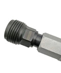 Close-up of Beefy Diamond Drill Bit Adapter From DD BL To DD BS For Hilti Core Drills Compatible With One And Quarter Inch UNC Or One Half Inch BSP Threaded Bits