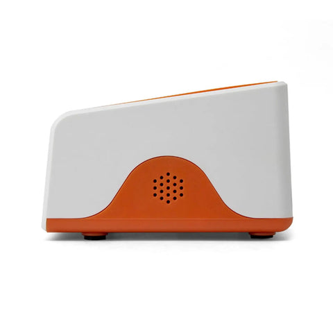 Side view of Desktop Barcode Scanner With Big Window And CMOS Sensor For Quick Auto Scan, QR Code Reader For Retail Store and Supermarket