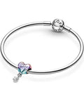 Birthday Hot Air Balloon Charm For Moments Bracelet In Sterling Silver With Multicolor Enamel Finish Gift Box Included Women Jewelry
