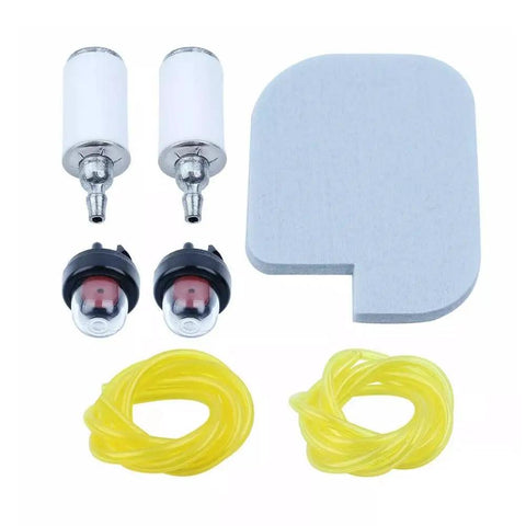 Premium 530095646 Air Filter And Fuel Line Kit Replacement For Poulan P3314 P3416 P3816 P4018 Chainsaws Easy Install Durable Parts Get Your Saw Running Like New Again, foam filter, fuel lines, primer bulbs
