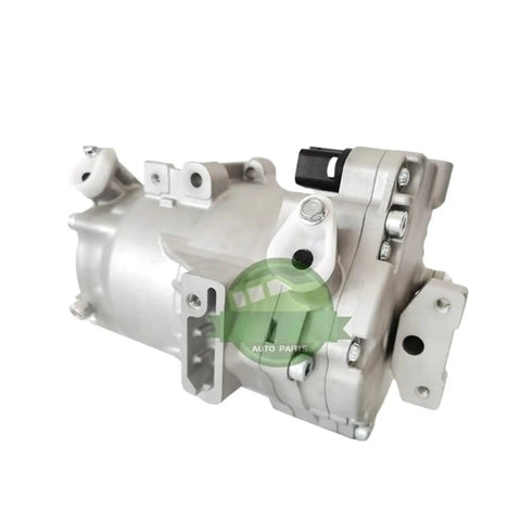 Hybrid Electric Air Conditioning Compressor Direct Fit Nissan C27 Serena E Power R134a high voltage unit side view with connectors.