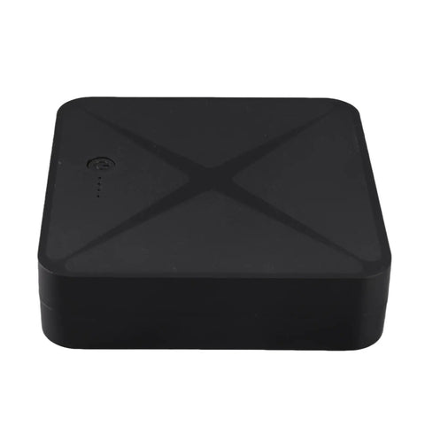 Solid Mini Ups Backup Power With 9000Mah Lithium Battery supports 5V 9V 12V and 48V Poe, compact black power brick for routers.