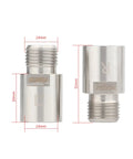Beefy Bike Pedal Extender And Spacer For 9/16 Inch Threaded Pedals Fits Road And Mountain Bikes, heavy-duty steel, side view