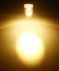 Pack Of 20 Pinball Led Bulbs With BA9S Base 755 44 47, DC 6V And 6.3V, Warm White 3500K Soft Glow No Shadow, Low Power 0.03A, 70 Lumens, Great Replacement For Arcade Cabinets And Pinball Machines. Warm white BA9S LED bulb lit in a pinball cabinet