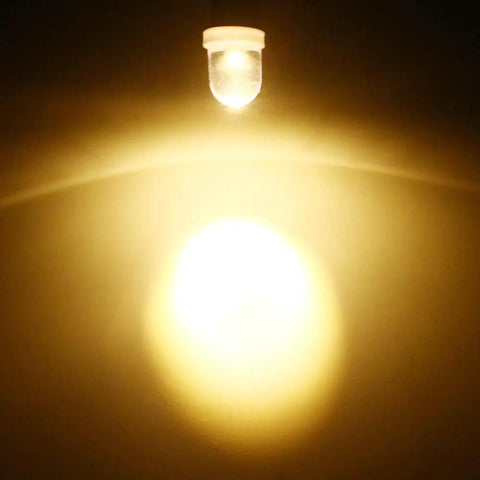 Pack Of 20 Pinball Led Bulbs With BA9S Base 755 44 47, DC 6V And 6.3V, Warm White 3500K Soft Glow No Shadow, Low Power 0.03A, 70 Lumens, Great Replacement For Arcade Cabinets And Pinball Machines. Warm white BA9S LED bulb lit in a pinball cabinet