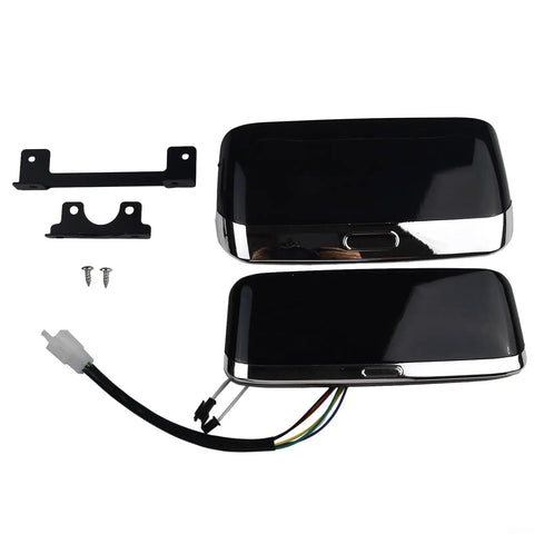 48 To 72 Volt Ebike LCD Display Speedometer With 6 Pin Connector For Electric Bikes Scooters And Trikes Optional Windshield Wide Voltage Range Durable Waterproof Screen Real Time Ride Data And Battery Status Readout, black cover and wiring