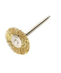 Heavy Duty Steel Wire Wheel Brushes That Totally Strip Rust Clean Welds And Deburr Metals Like A Badass Rotary Tool Accessory 1-inch brass brush