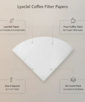 Square Lyocell Pour Over Coffee Filters 50 Pack Disposable Cone Dripper Papers Crafted For Silky Smooth Extraction And Zero Hassle Setup, 4.7x4.7 inch, eco-friendly.