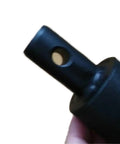 Close-up of Auger Adapter 3/4 Inch Male To 7/8 Inch Female Universal Drill Bit Connector showing guide pin hole