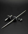 Front And Rear Differential Gear Set For RC Cars, Steel Gear Assembly With 12T Drive Gear, Upgrade Replacement Kit For Training, Tuning, And Stable, Balanced Motion, Easy Install; steel gears and shafts on black
