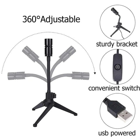Earth And Moon Projector Lamp With USB Charging, Bendable Stand, dual projection patterns, 360° adjustable with sturdy bracket.
