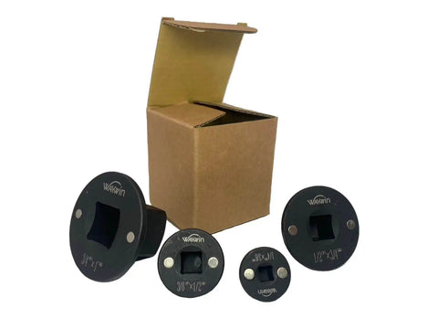 Low Profile Insert Socket Adapter Set For Impact Tools Four Piece Converts One Inch To Three Quarters Inch Three Quarters To One Half Inch