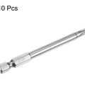 Top Shelf 10 Piece T27 Security Torx Bits With S2 Steel Magnetic Grip Quarter Inch Hex Shank 3 Inch Reach Tamper Proof Star Driver set