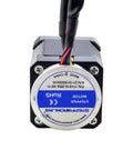 NEMA 17 closed-loop stepper motor with magnetic encoder, black housing and multicolor wiring
