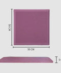 High Density Acoustic Foam Panels 10 Pack Premium Soundproof Wall Tiles With Self Adhesive Backing Flame Retardant Grey Finish, 50x50 cm size view.