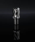 Oscarbide annular cutter with Weldon shank, 1-1/16 in diameter and 1 in cutting depth for magnetic drill press.