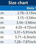 Size chart for Narrow Frame LED Recessed Downlight showing different power ratings and dimensions.